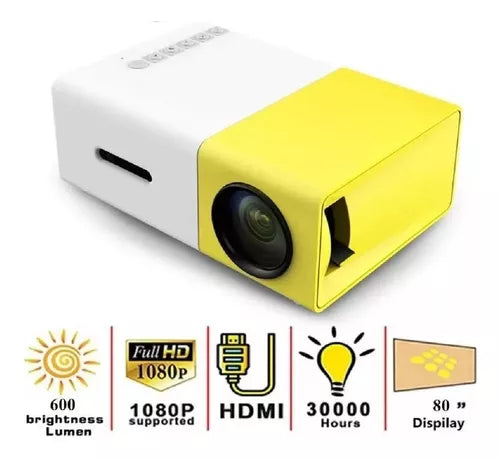 MINI PROYECTOR LED PORTATIL HDMI VGA USB