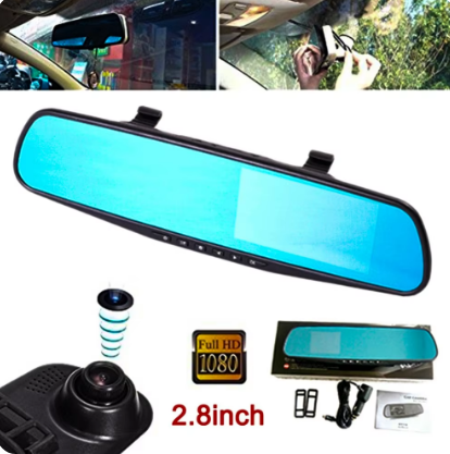 ESPEJO RETROVISOR CAMARA FULL HD 1080P