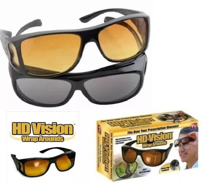Lentes HD Vision Wrap para Día y Noche - Tecnología de Visión de Alta Definición