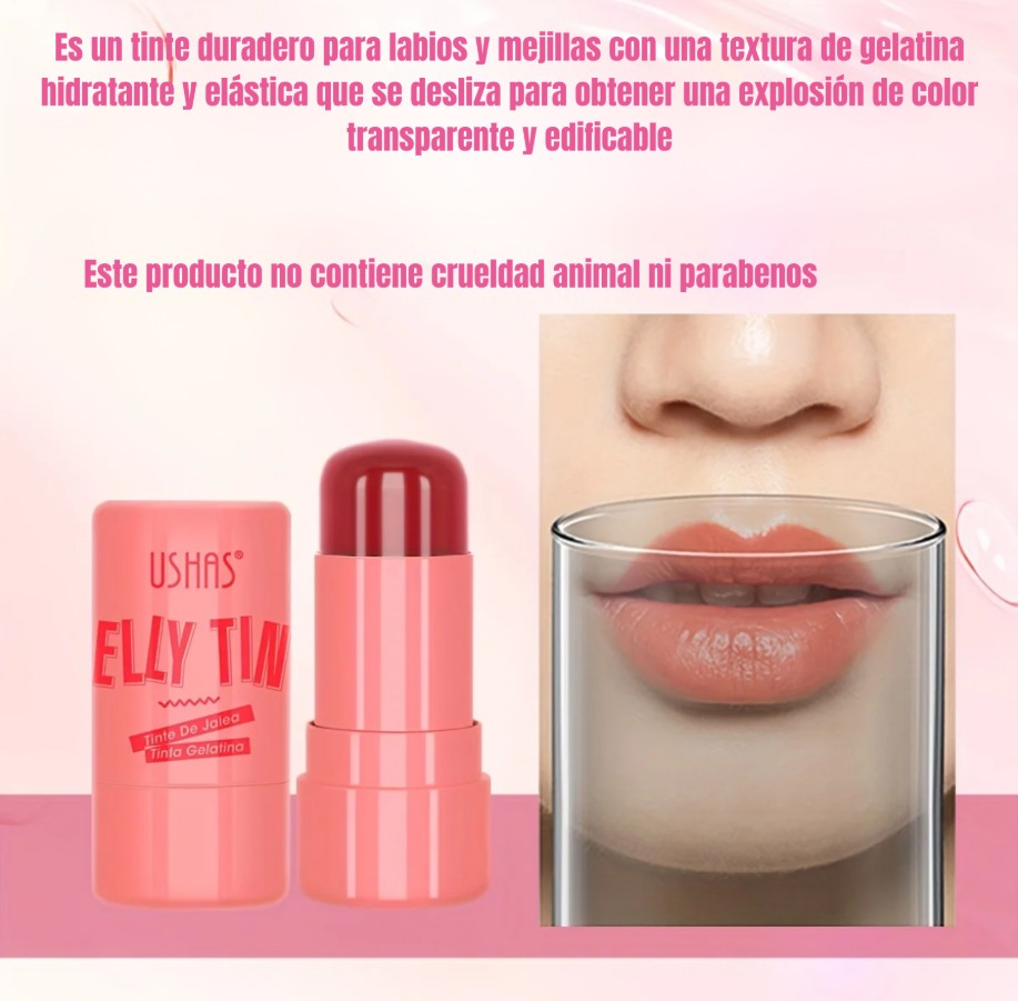 Pack 4 Tinta Labios Rubor Jelly Tinta