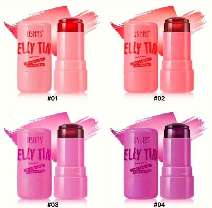 Pack 4 Tinta Labios Rubor Jelly Tinta